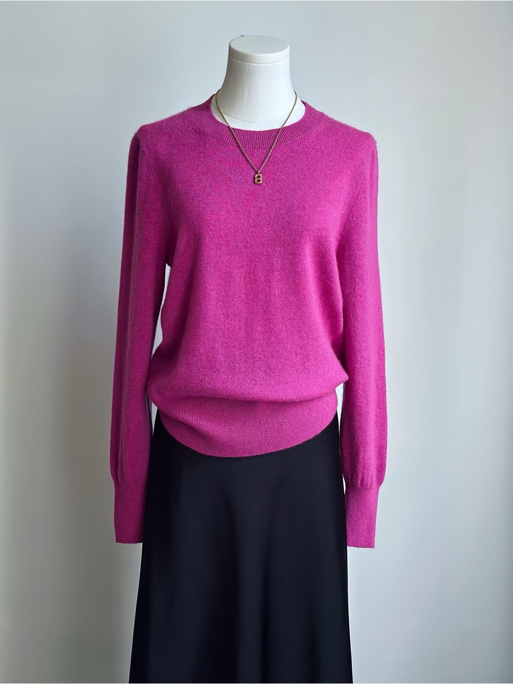 J. Crew Fuchsia Crewneck Sweater